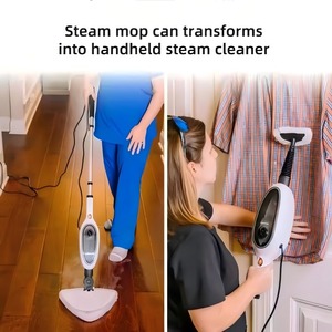 10 in 1 Handheld Steam <b>Mop</b> Flexible Carpet Cleaner <b>Electric</b> Floor Cleaning Tool 20s Heat Up 280ml Water Tank - Product Image 4