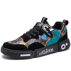 2020 four seasons trend graffiti leisure comfortable breathable men sports shoes