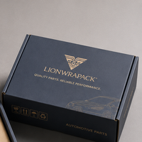 Boîte d'expédition en carton ondulé personnalisée Lionwrapack pour pièces automobiles avec insert en papier, logo et certification FSC