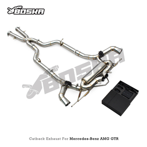 Sistema de Escape Catback con Válvula OEM para Mercedes-Benz <span class=keywords><strong>AMG</strong></span> GTR/<span class=keywords><strong>GT</strong></span> <span class=keywords><strong>R</strong></span> C190 4.0T 2019-2023, Tubo de Escape, Silenciador SS304 de Competición - Product Image 6