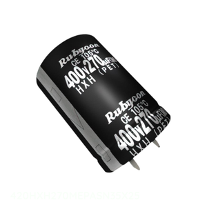 Condensateur à électrolyte aluminium 270 µF 20 % 420 V SNAP TH à montage traversant 270 µF 420HXH270MEPASN35X25 – Distributeur agréé - Product Image 1