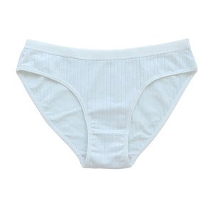 Biancheria intima di cotone traspirante a vita media per donna di grandi dimensioni da donna in stile sportivo mutandine in maglia <span class=keywords><strong>Sexy</strong></span> tinta unita - Product Image 3