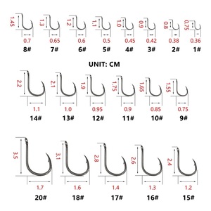 Hochwertiges <span class=keywords><strong>Iseama</strong></span> mit Ring Angelhaken aus Kohlenstoffs tahl Einzel karpfen Angelhaken - Product Image 5