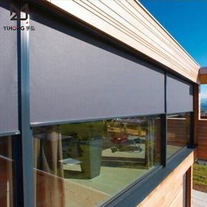 Home hotel balcone decor tende oscuranti motorizzate per tende a rullo con cerniera esterna motorizzate in PVC e poliestere a 6 gradi - Product Image 4