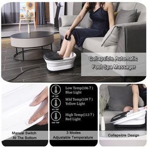Novedades en Tendencia: Bañera Plegable para Pies con Masajeador, Agua Caliente, Piedra Exfoliante, Funciones de Burbujas y Luz, 4.5-6L - Product Image 5