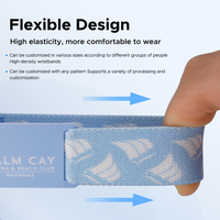Bracelet élastique RFID personnalisé, étiquettes tissées NFC, bracelet tissé RFID, bracelets en tissu NFC