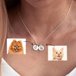 Regali Personalizzati per Amanti degli Animali, Gioielli Personalizzati con Animali, Collana per Cani, <span class=keywords><strong>Regalo</strong></span> per la Festa della <span class=keywords><strong>Mamma</strong></span> per Nonna da Figlia - Product Image 6