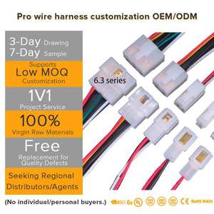 适用于摩托车、汽车、船舶应用的防水 PVC 圆形连接器线束 - Product Image 1