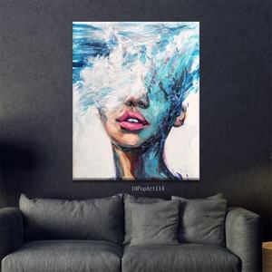Peinture à huile en acrylique personnalisée de haute qualité, 1 pièce, <span class=keywords><strong>Art</strong></span> Photo, Portrait moderne, fait à la main, couteau, peinture à l'huile, <span class=keywords><strong>Pop</strong></span> <span class=keywords><strong>Art</strong></span> - Product Image 2