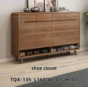 Mueble Zapatero Moderno de Madera Maciza Ecológico y Duradero para Sala de Estar, Dormitorio, Almacenamiento, Muebles para el Hogar - Product Image 6