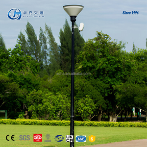 Acier galvanisé à piles solaire extérieur du réverbère de LED IP66 3m-application simple de route de double bras de gamme de taille de 12m - Product Image 2