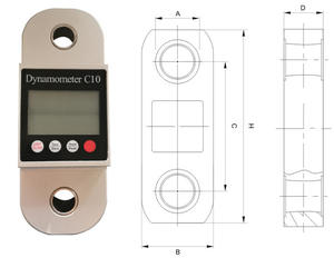 무선 디지털 동력계 <span class=keywords><strong>10</strong></span> 톤 무선 섀클형 동력계 선박 장력 감지 및 측정 - Product Image 6