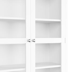 Chino fábrica Puerta de vidrio blanco de hampton antiguo <span class=keywords><strong>vintage</strong></span> de madera biblioteca estante - Product Image 2