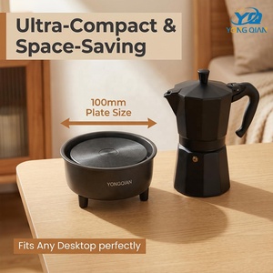 Mini Estufa Eléctrica Portátil de 300W, Calentador de Agua, <span class=keywords><strong>Leche</strong></span> y Té, Placa Calefactora de 100mm, Quemador Pequeño para Laboratorio - Product Image 4