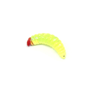 Customs queue courte souple asticot grub leurre ver silicone appâts de pêche leurre 100pcs <span class=keywords><strong>2</strong></span>.4cm 0.5g asticot Grub souple leurre appâts vers Glo - Product Image 2
