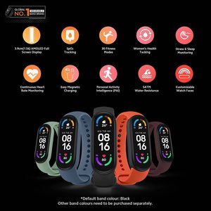 Pulsera Inteligente <span class=keywords><strong>M6</strong></span> con Bluetooth, Monitor de Sueño, Frecuencia Cardíaca, Pantalla TFT AMOLED a Color, Reloj Inteligente - Product Image 5