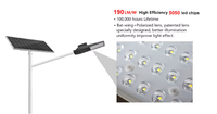 Lampe solaire intégrée 80W LED IP66 étanche, batterie LiFePO4, panneau solaire monocristallin, contrôleur MPPT, 15200 lumens