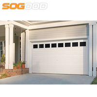 Puerta de Garaje Seccional Automática de Acero Inoxidable de 40 mm, con Control Inteligente y Funcionamiento Silencioso, para Residencias Costeras, Venta al Por Mayor