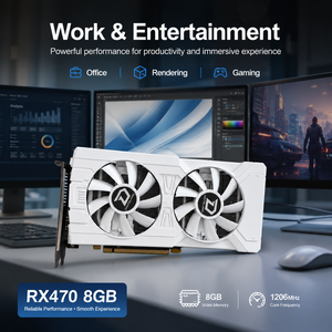 เอเอ็มดี ราเดอน RX <span class=keywords><strong>470</strong></span> 8GB GDDR5 กราฟิกการ์ด 256 บิตการ์ดแสดงผลสำหรับเล่นเกมเดสก์ท็อป PCI Express 3.0 DirectX 12 พัดลมคู่ GPU - Product Image 5