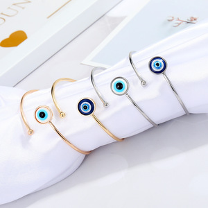 Nuovo arrivo braccialetto creativo malocchio minimalista in braccialetto metallico Charm per le donne degli uomini - Product Image 3