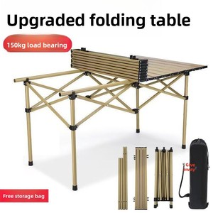 Cross-border Outdoor Camping Folding Tables &amp; Chairs <strong>Barbecue</strong> Sets <strong>Portable</strong> 300 Jin Load Capacity Outdoor Furniture Wholesale - Product Image 5