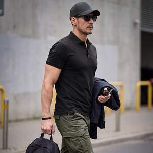 SF32 Tactical Instructor Suit Olive Green Polo <b>Shirt</b> Short Sleeves Outdoor Casual All Season Wear Durable Cotton Fabric - Product Image 6