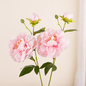 Colorful Peony <b>Artificial</b> Flower 72cm Plastic Wire Cloth High Simulation Wedding Decoration - Product Image 2