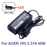 Adaptateur de chargeur pour ordinateur portable 45W, pour Acer Aspire S7-391 V3-371 Switch 12 SF314, alimentation pour voyage, bureau, école