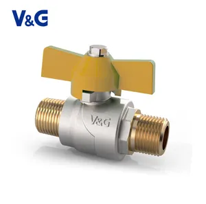 Factory Wholesale Male Thread 1/4 - 1 inch Brass Oil and Gas Ball Valve for Stove