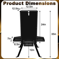Comederos para Animales Salvajes JH-Mech, Capacidad de 80 Libras, Soporte Resistente de Acero al Carbono, Kits de Comederos para Ciervos con Tapa con Cierre