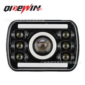 ไฟหน้า LED ทรงสี่เหลี่ยมขนาด 7 นิ้ว ยี่ห้อ Qidewin รุ่น H สำหรับรถจี๊ปแรงเลอร์ 12V ใช้ได้กับรถทั่วไป - Product Image 3