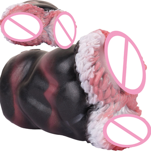 GEEBA Masturbatore Maschile a Forma di <span class=keywords><strong>Animale</strong></span> Fantastico, Vagina Realistica a Doppio Canale, Pocket Pussy Stroker, Sex Toy per Adulti in Silicone, Onahole - Product Image 1