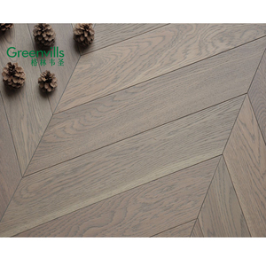 100% gỗ thực Chevron sồi thiết kế gỗ sàn xương cá gỗ sồi sàn gỗ trong bán nóng - Product Image 2