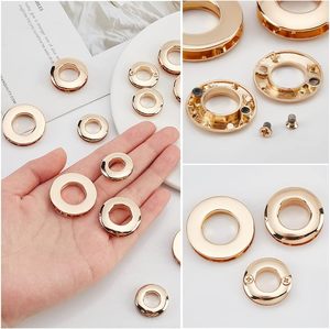 WADORN Ojales de aleación metálicos de tornear, redondos de 1 mm, con orificio de cierre a presión, tipo anillo en O, conector de lazo para bolsos, para manualidades DIY - Product Image 4