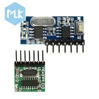 Module émetteur de codage sans fil à large plage de tension et module récepteur de décodage MLK QIACHIP RX480E TX118SA-4 4CH EV1527 433.92Mhz