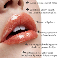 Gloss à lèvres brillant à haute pigmentation, longue tenue, personnalisable, label privé, végan, sans cruauté, gloss à lèvres