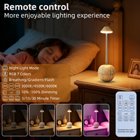 Lampe de bureau LED moderne à design ergonomique, rechargeable par USB, RGB, réglable en hauteur, avec commandes tactiles, veilleuse de chevet pour chambre à coucher