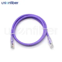 Kabel Patch Cord Cat6 RJ45 UTP FTP STP 26AWG 250MHz Gigabit Ethernet Bulat Pipih Tipis Multi Warna Lan Jumper untuk Pusat Data