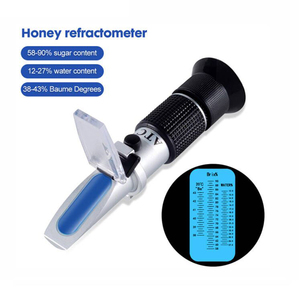 Réfractomètre à miel Réfractomètre à main Be Baume/Brix/Water pour test de miel à trois échelles (Baume 38-43 ° Brix 58-92% Eau 12-27%) - Product Image 1