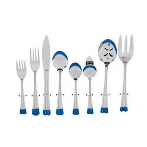 Ensemble de couverts Gibson 45 pièces, style américain classique Canberra, couverts en acier inoxydable durables et élégants, fabriqués en Chine, modèle pour un usage quotidien - Product Image 1