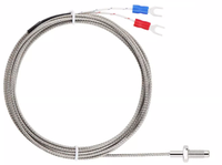 Sensor de Temperatura Tipo K Tipo E, Termopar con Tornillo M6 M8, Cable de Sensor de Termostato