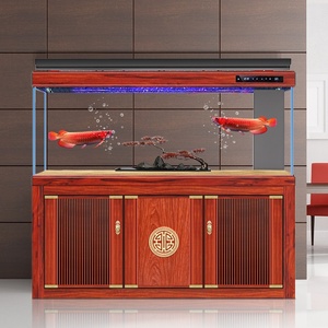 Acuario de Estilo Lujoso con Mueble Personalizado e Iluminación LED con Control Remoto para Villa - Product Image 2