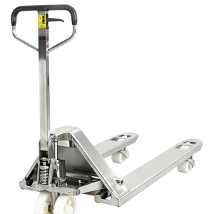 Transpaleta Manual con Certificación CE, 550x1100mm, Acero Inoxidable, Capacidad de Carga de 25t, Ruedas de Goma, Material Logístico, Gato para Paletas - Product Image 1