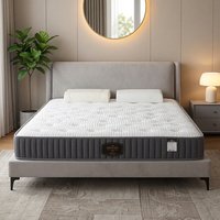 Matelas à ressorts de haute qualité pour hôtel et hôpital, avec ressorts ensachés, compressé sous vide, emballé en rouleau, épaisseur 20 cm, fermeté moyenne