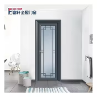Fuson Vente en gros Vente directe Design français Porte à battant étanche à rupture thermique Porte en arc en aluminium à double verre