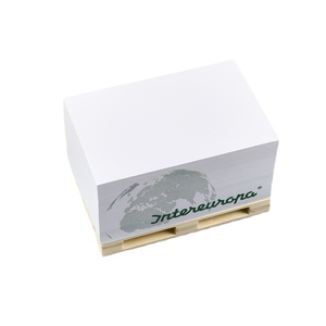 Promotionele Custom Logo Zakelijk Kantoor <span class=keywords><strong>Memo</strong></span> Pads Kubus 3X3 Inch Zelfklevende Kubus Plakkerige Pads Met Houten Dienblad - Product Image 1