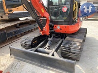 Excavadora de cadenas usada de 6 toneladas Kubota KX161, miniexcavadora japonesa original para trabajos de construcción