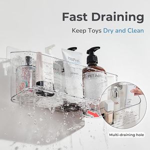 Bagno giocattolo supporto per vasca da bagno, chiaro vasca da bagno organizzatore giocattolo <span class=keywords><strong>grande</strong></span> capacità vasca giocattolo di stoccaggio doccia Caddy per il bagno - Product Image 5