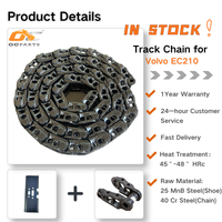 OC PARTS - Cadena de oruga delantera para excavadoras Volvo EC210, EX30, EX40, EX55, EX60, EX70, EX100, EX120, EX150 - Componentes de chasis