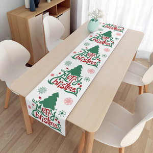 New Giáng Sinh Hiện Đại In Linen Khăn Trải Bàn Và Lót Cross-Biên Giới Kỳ Nghỉ Trang Trí Dài Bảng Runner Placemat Quà Tặng - Product Image 6